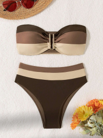 Women's Two-piece Casual Swimsuit P265-09 (Option: Design and color-XL)