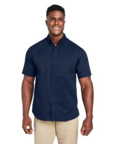 Men's Advantage IL Short-Sleeve Work Shirt - BLACK - 5XL (Color: DARK NAVY, size: 2XL)