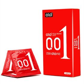 OLO Cross border Foreign Trade English Version Condom Ultra thin 001 Bare Entry Condom Sex Condom Sex Family Planning Products (size: 12cm)
